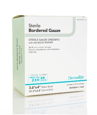 Gauze Bordered Adhesive Dressing